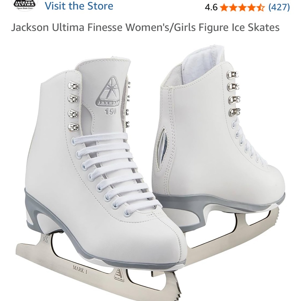 JACKSON White Kids Figure Skates